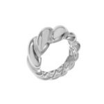 Twisted Elegance Ring Silver