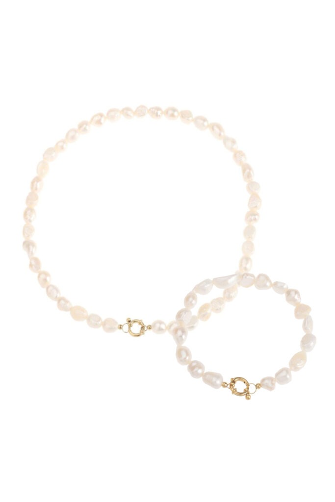 Pearl Bracelet & Necklace set